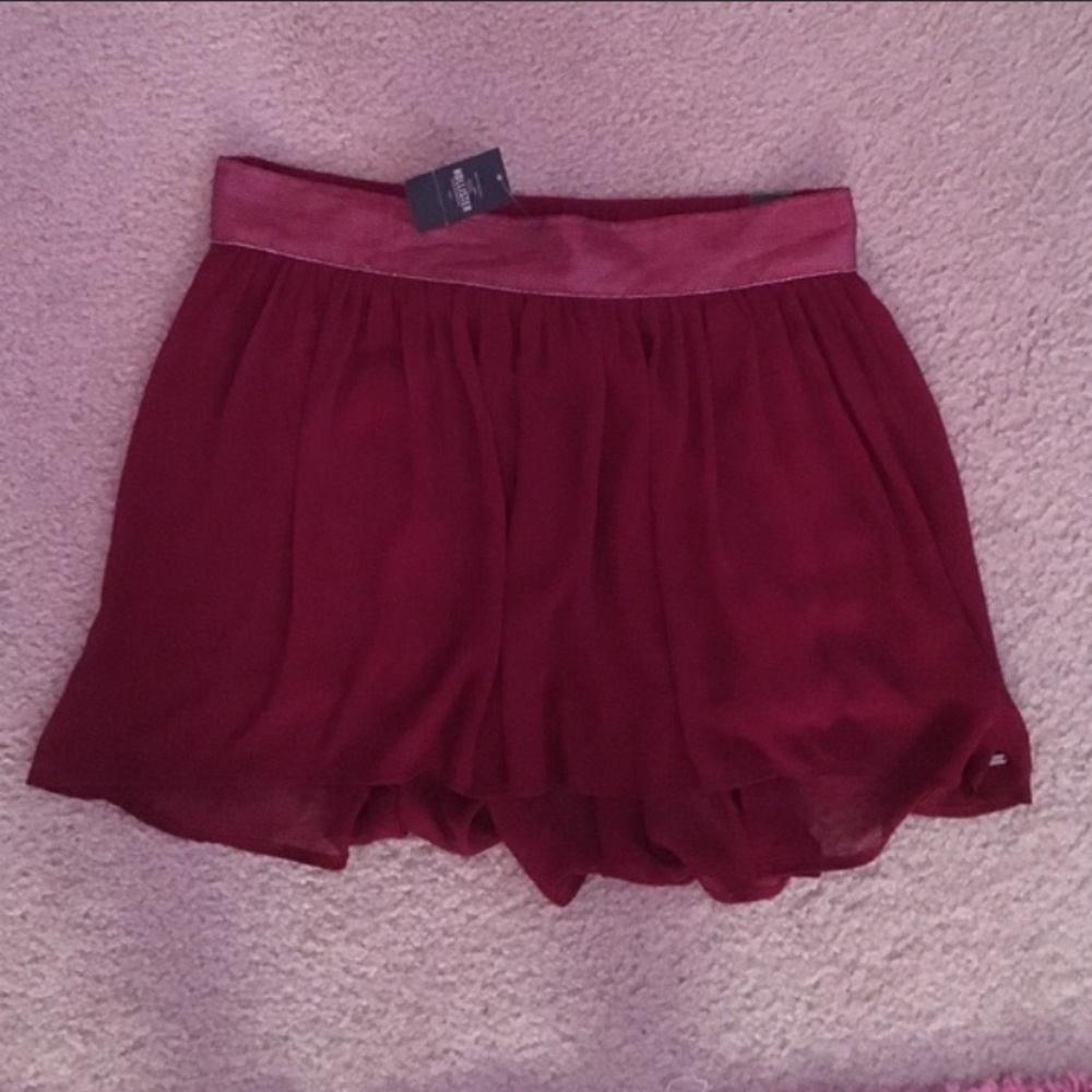 Red skater skirt